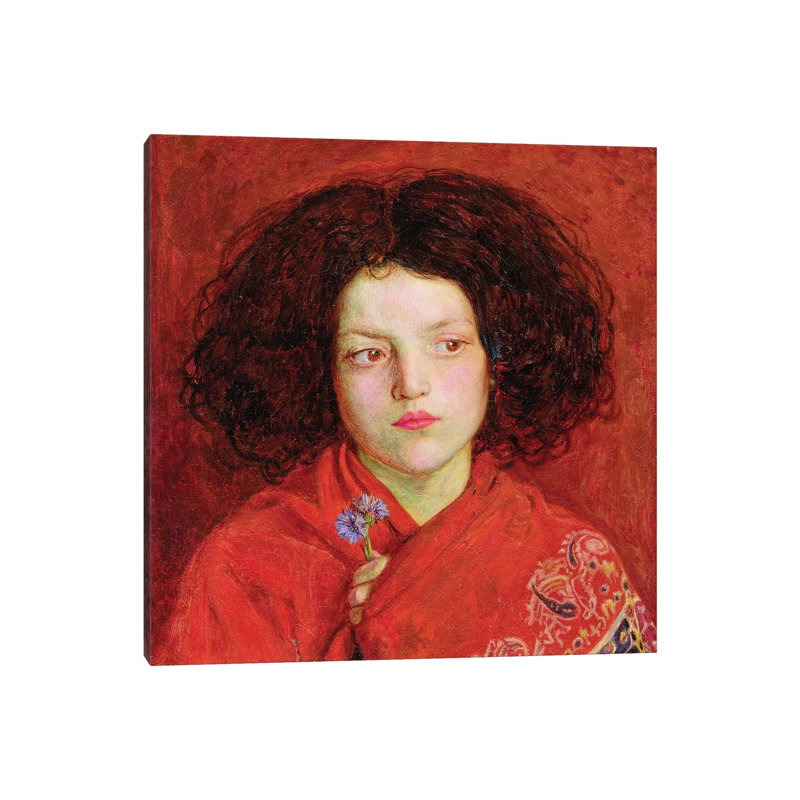 The Irish Girl, 1860 by Ford Madox Brown - Painting on Canvas, 45.72cm H x 45.72cm W x 3.81cm D, Wrapped Canvas