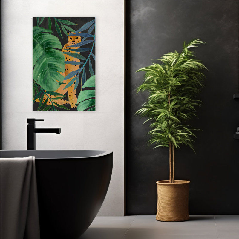 «You Can’T See Me», art animalier, illustration tropicale, H 24 po x l 16 po