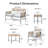 Durable 5-piece Wicker Outdoor Conversation Set