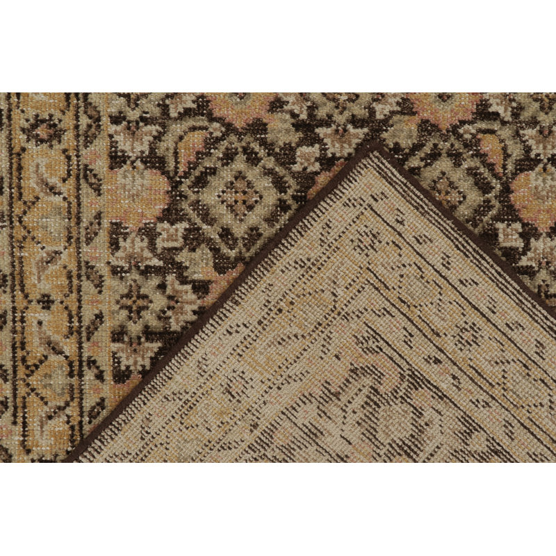 Geometric Area Rug in Brown