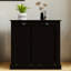Armoire à lessive noire E1, deux compartiments, sacs peints et amovibles, capacité de charge de 100 livres, assemblage requis à la maison avec armoire de rangement pour perceuse - extérieur peint-912818186-912818191