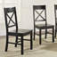 Alderwood Solid Wood Cross Back Side Chair-1601157034