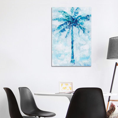 Cool Palm II by Sally Swatland - Wrapped Canvas Print
