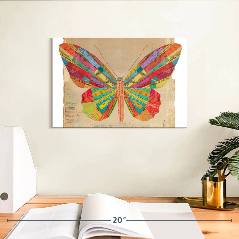 Papillon artisanal, H 8 po x l 12 po