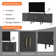 Vendome Modern 75 Inch TV Stand for Living Room,Media Console with Door, Apartment-Friendly Design
