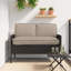  Ensemble de coussins 3 pièces Oxford tissu taupe-961431283-961431285