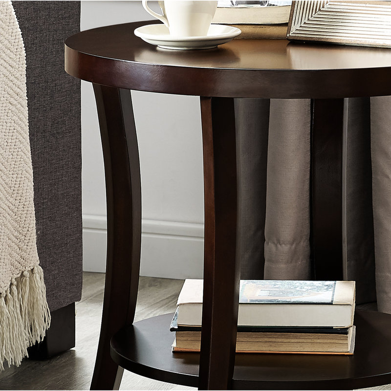 3 tables basses avec tables de bout en placage de bois de bouleau rond, grande tablette, pièce essentielle de salon et rangement spacieux, option moderne