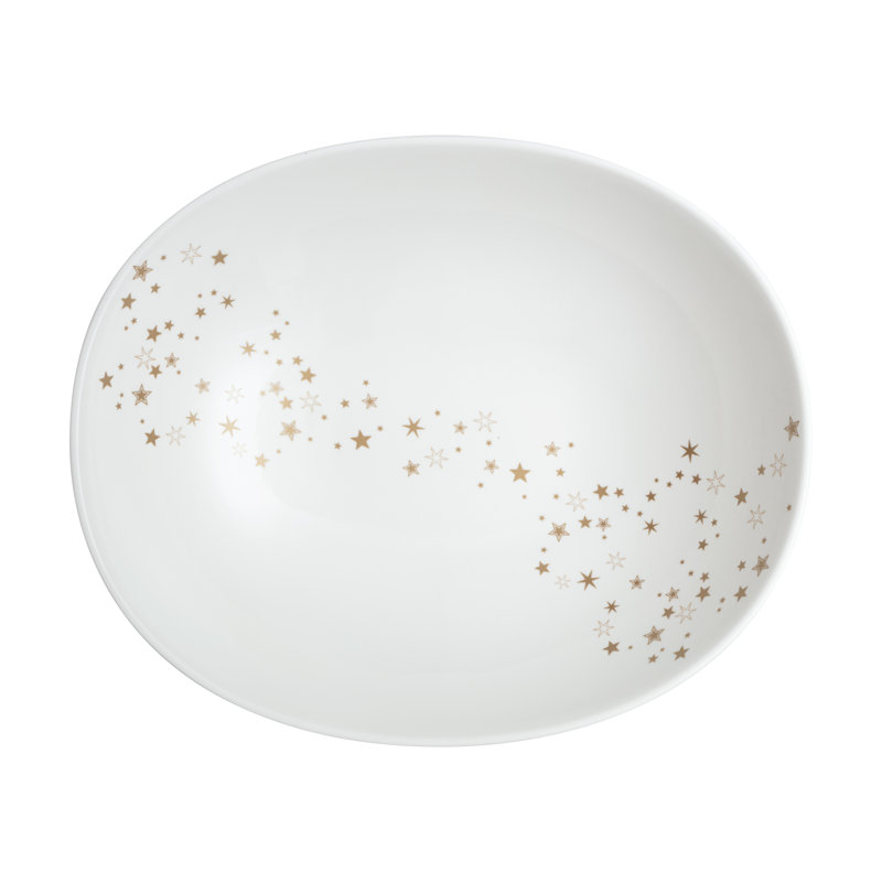 Porcelain Stars Serving Bowl