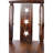 Rustic Bar Stool - Fir Wood Construction, Chair Withdecorative Star Backrest, Footrest,Wide Armrest, Rustic Kitchen Stool, Tall Bistro Chair For Dining Room, Restaurant, Pub, 4-Foot,Brown Color