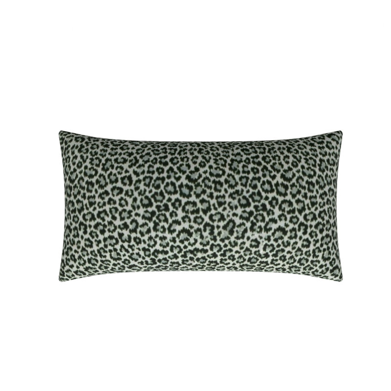 Studio Line Rectangular Cotton Pillow Cover & Insert, 16" x 30", Pewter