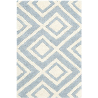 Deedie Hand Tufted Wool Geometric Rug
