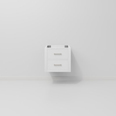 Castor 20 in W x 18 in D White Single Bath Vanity