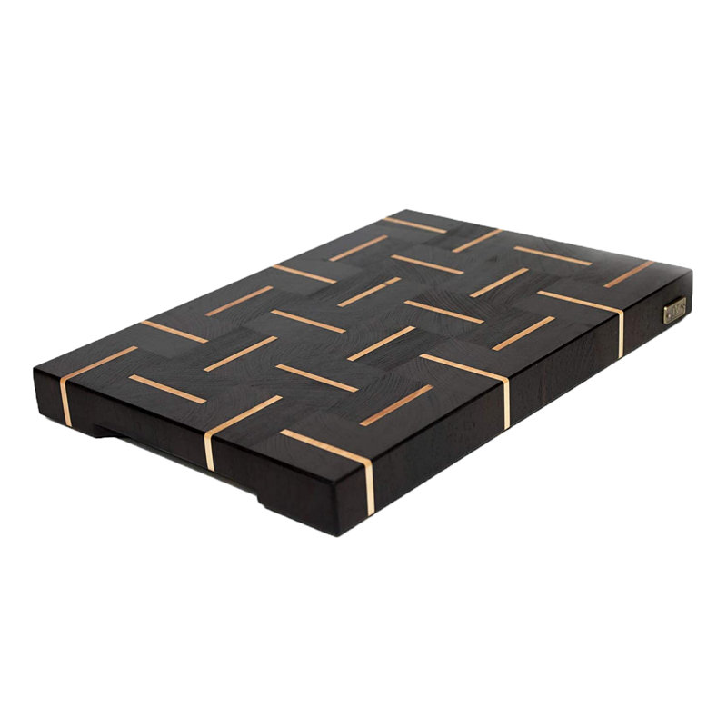 Maple/Wenge Wood Cutting Board, 10" W x 15" L