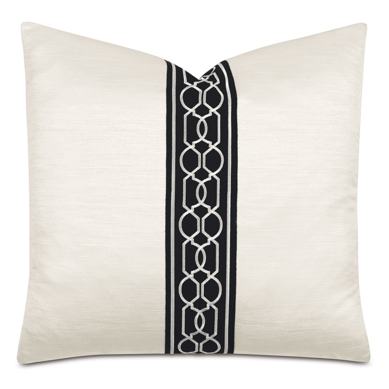 Lucent Appliqued Reversible Throw Pillow