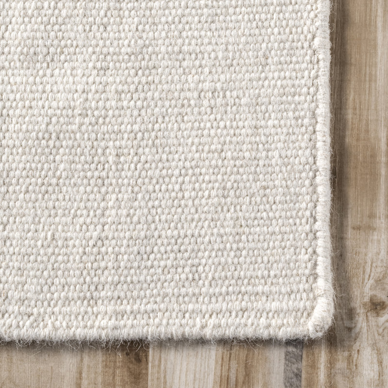Elowen Double Striped Wool Area Rug, Rectangle 8'6" x 11'6"