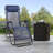 Set of 2 Outdoor Zero Gravity Chaise Lounge Chairs, Folding, Reclining Patio Seats with Cup Holder & Headrest-44737550