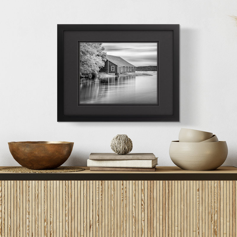 Cadre photo mural de table 8 x 10 de Gallery Solutions avec double passe-partout noir pour photo 5 x 7, 8 po x 10 po