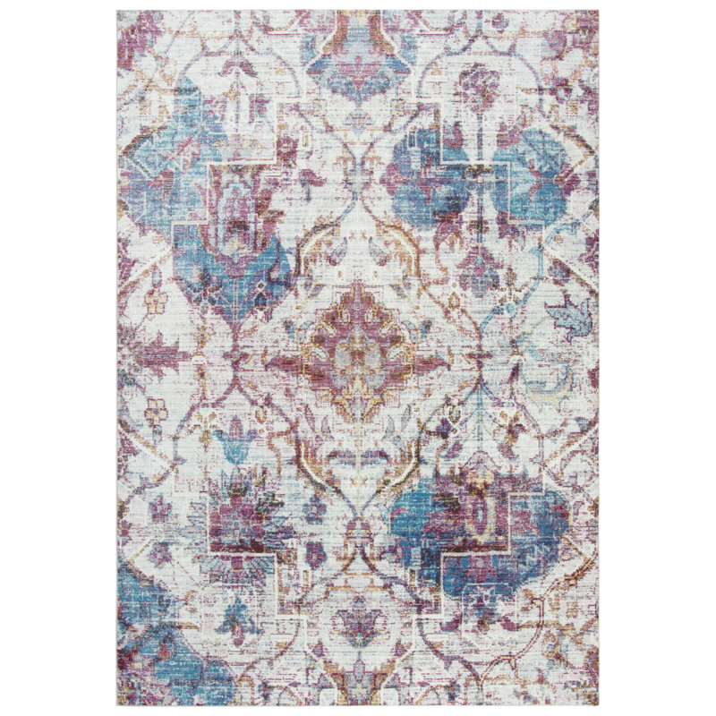 Elliot Ikat Indoor Rug, Rectangle 3'11" x 5'6"