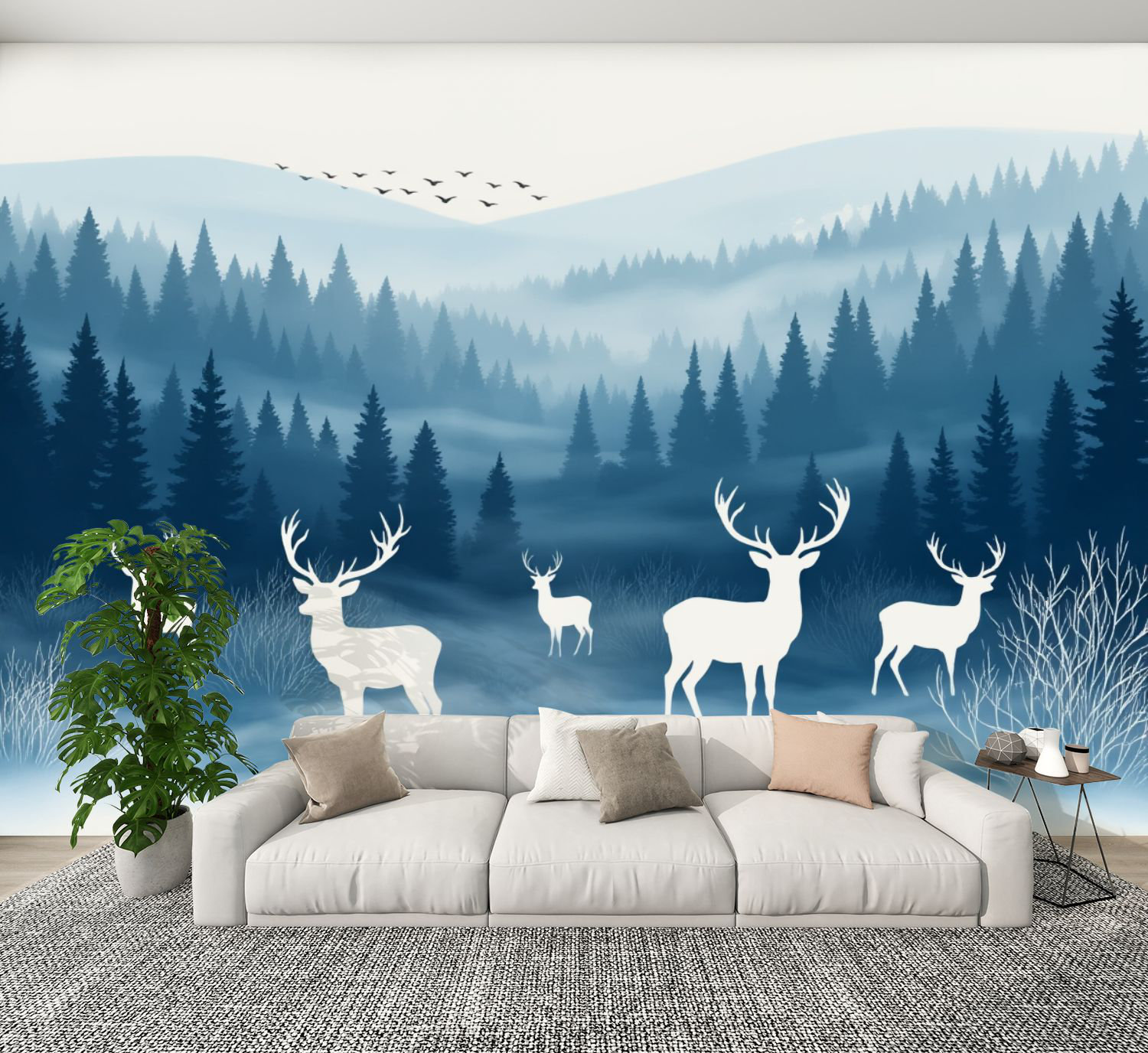 Red Barrel Studio® Vintage Peel and Stick Wallpaper Mystical Forest ...