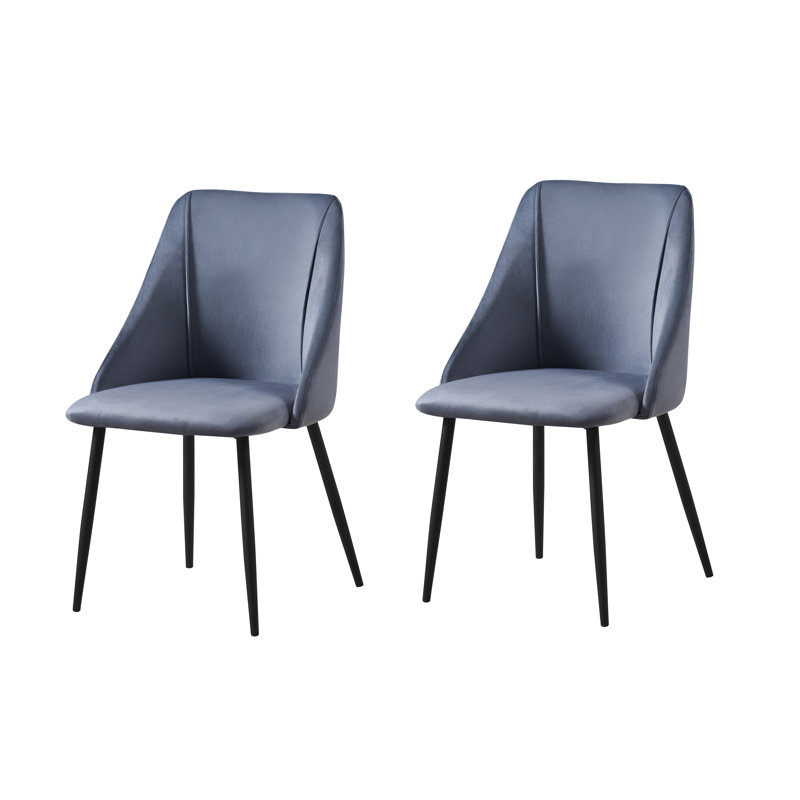 Fauteuil d'appoint en velours, Gris