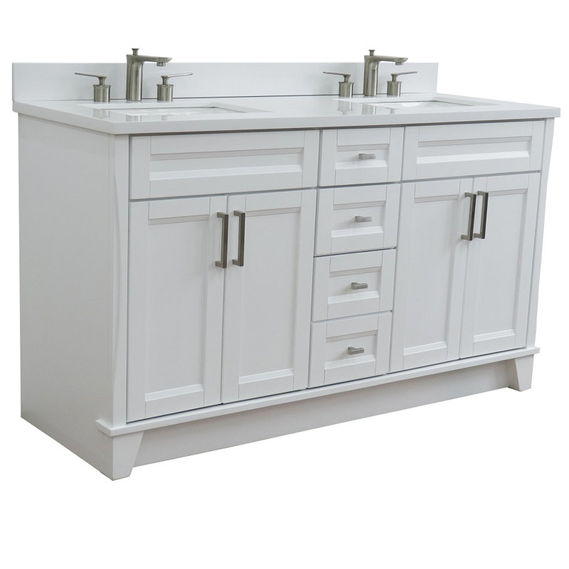 Ensemble de meuble-lavabo double 61 po Woulk