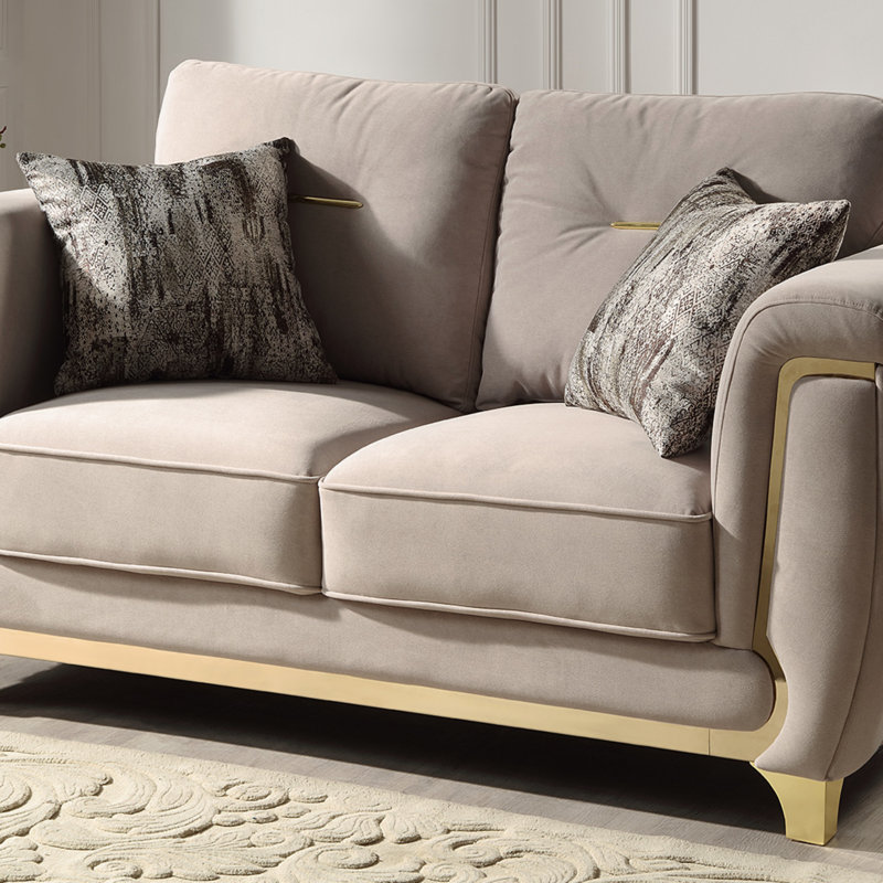 Causeuse en tissu Leena