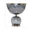 Élégant vase rond en verre avec rebord en métal pour la maison-1608670621