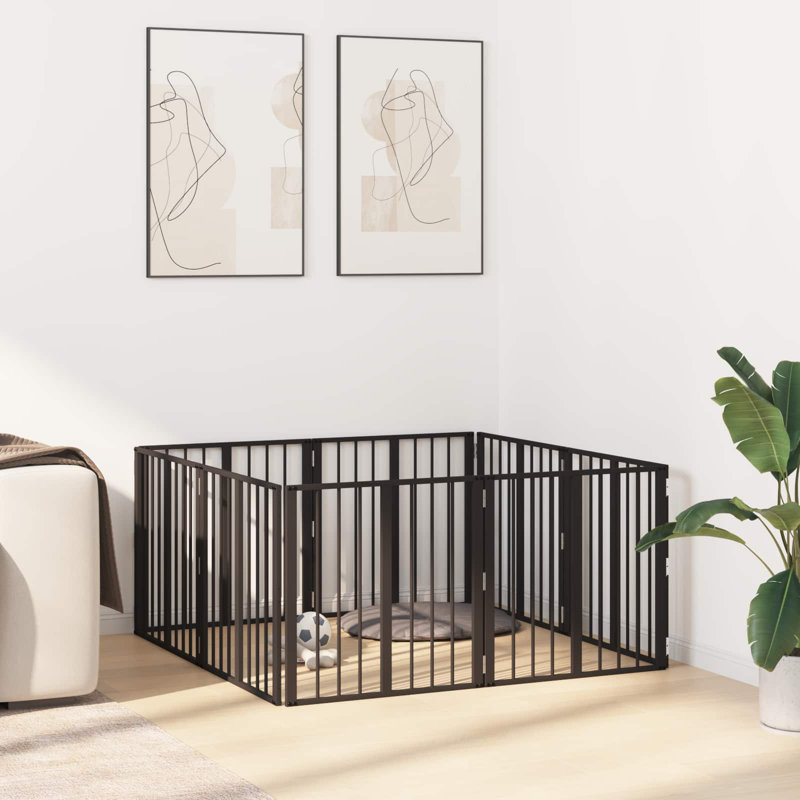 Galvanised Steel Free Standing Pet Gate