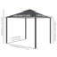 Outsunny 3 x 3 m Garden Gazebo Double Roof Marquee with Sidewalls-86677974