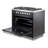 Verona Ultima Series 36 Inch Single Oven Dual Fuel Range with 5 Sealed Burners (Natural Gas, Matte Black)-100847378