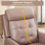 Fauteuil inclinable manuel pivotant de 30,7 po en cuir végétalien contemporain et respirant-21462445