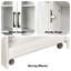 Armoire de rangement étroite 70,87 po H avec tablettes coulissantes à 4 niveaux et portes en verre, garde-manger moderne en bois pour le salon-1197217987