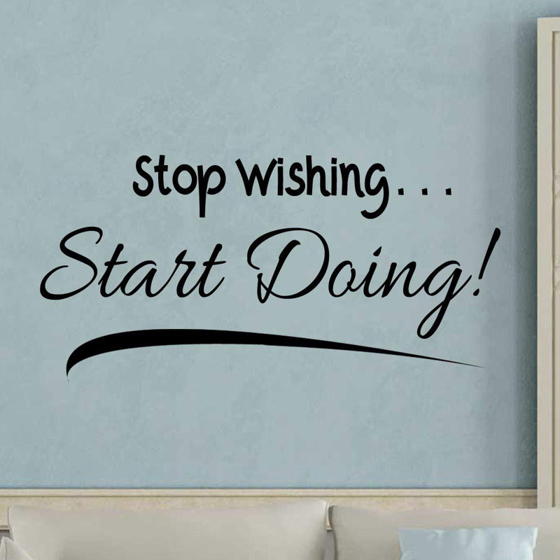 Text & Numbers Wall Decal, 10" H x 22" W