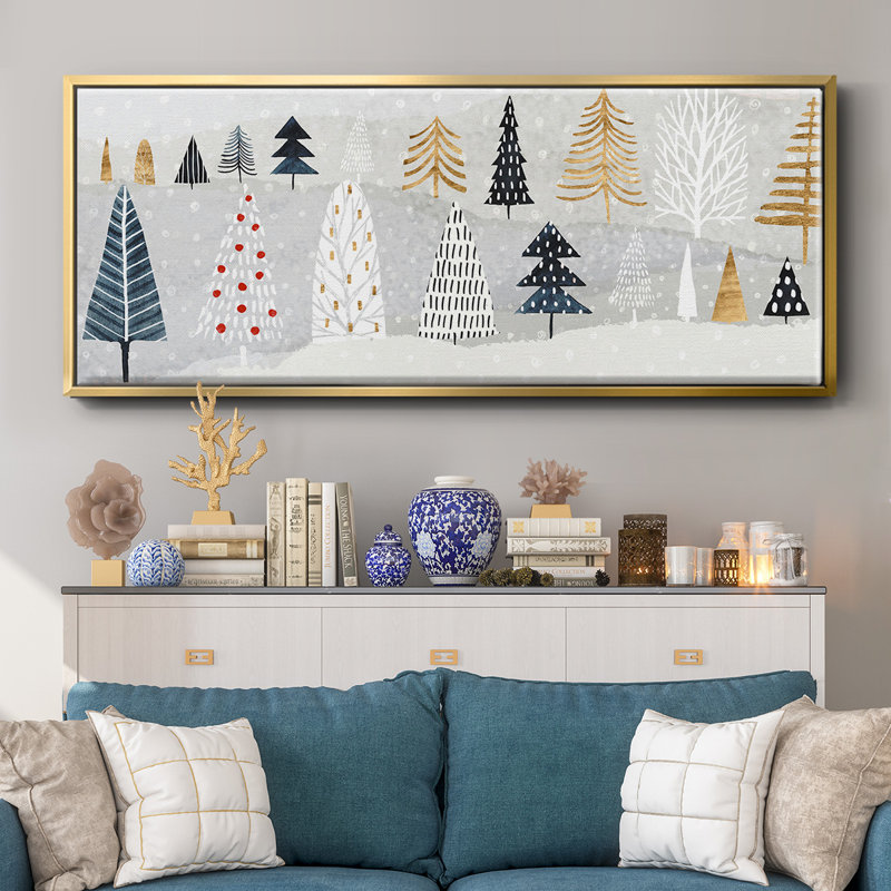 Toile encadrée, collection Christmas Chalet, H 12 po x l 30 po