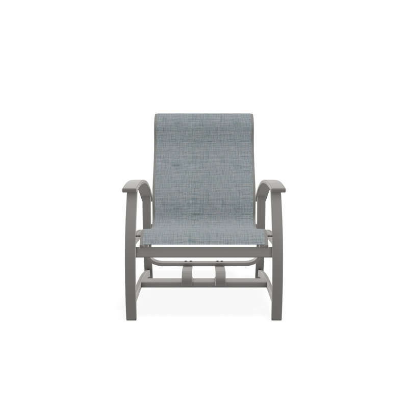 Belle Isle Outdoor Lounge Chair, Snow, White 6D Sunbrella®