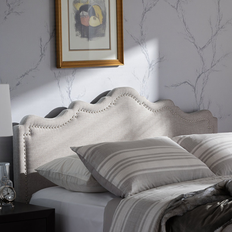 Arhaan Paskett Modern And Contemporary Headboard, Queen, Greyish Beige