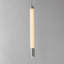 Luminaire suspendu cylindrique à 1 lumière DEL en chrome poli Dejoun-79267579