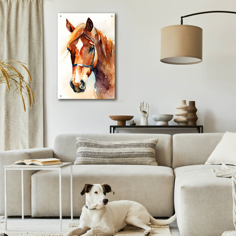 «Horse 2» par Petals Prints Design, H 36 po x l 24 po x P 0,2 po