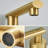 8 Inch Widespread Lavatory Faucet, Brushed Gold - Stain Coating For Longevity 2 Bathroom Faucet Compatible With Various Designs-125364148