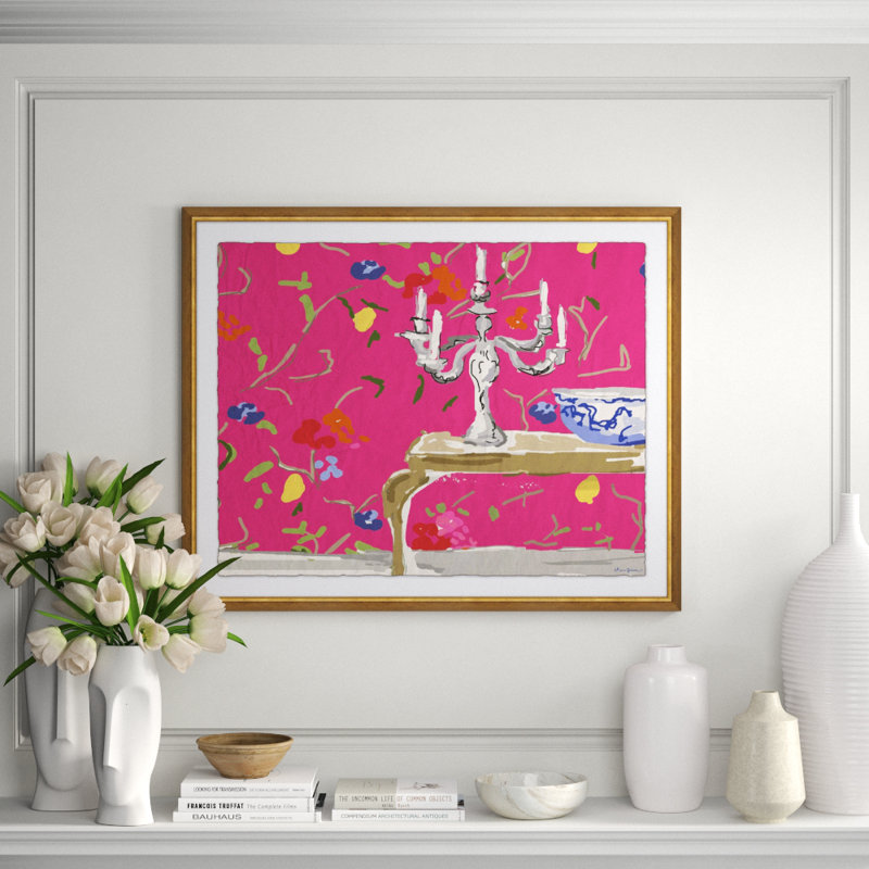 Sissinghurst Pink Giclee Print by Dana Gibson