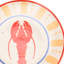 Set of 4  Lobster Dinner Plates