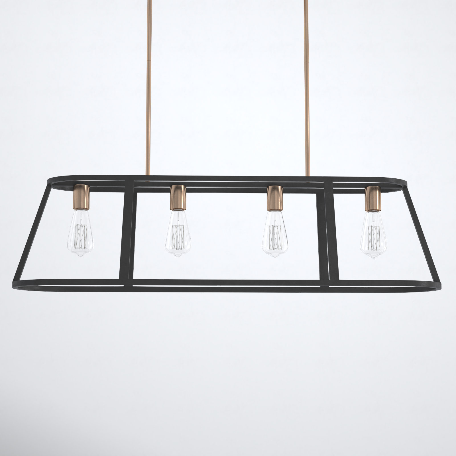 Brielle 4 Light Steel Dimmable Pendant
