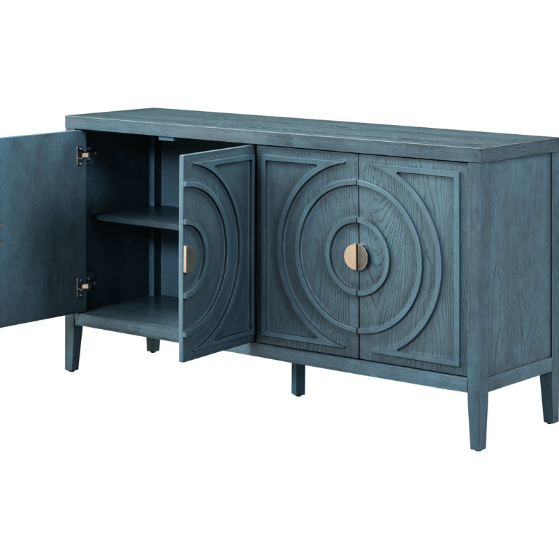 Buffet à 4 portes Retro, Antique Blue