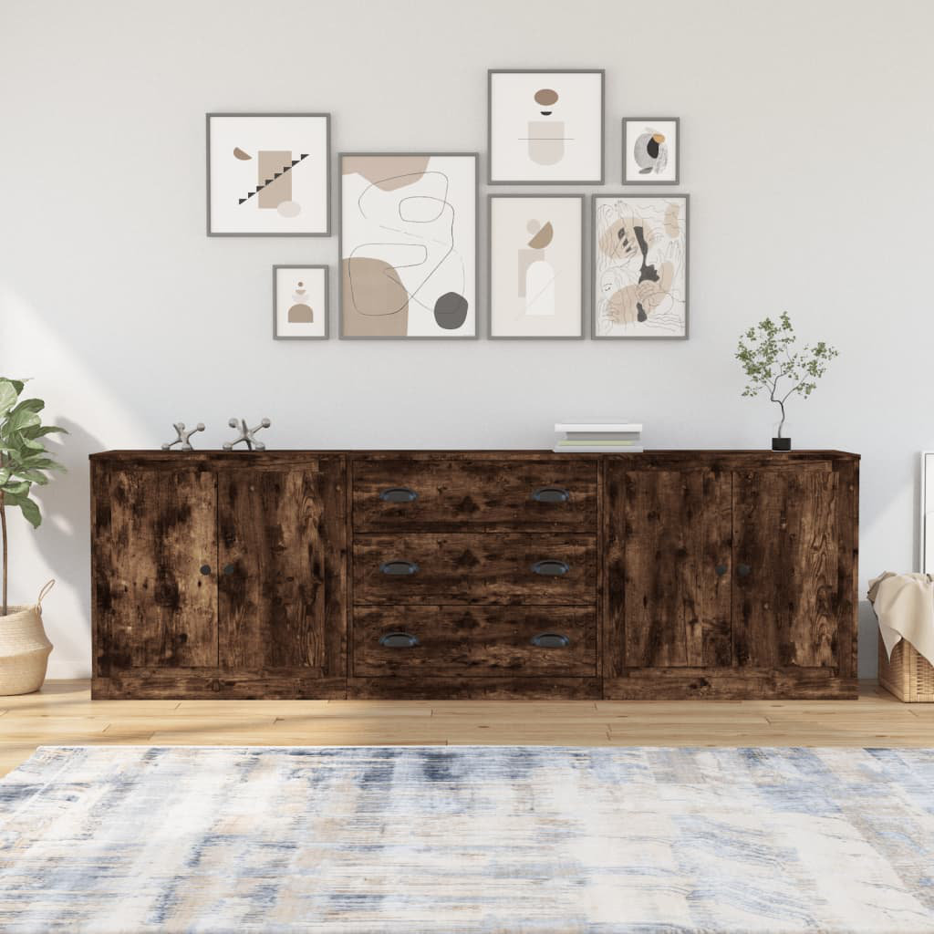 Kerio Sideboards 3 pcs Engineered Wood