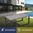 7 Piece Outdoor Wicker Seating Set: Sofa, 2 Swivel Chairs, 2 Ottomans & Side Table-575057767-575199943