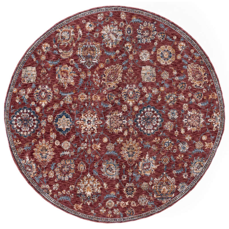 Lynex 700 Performance Southwestern Rug, Round 6'7"