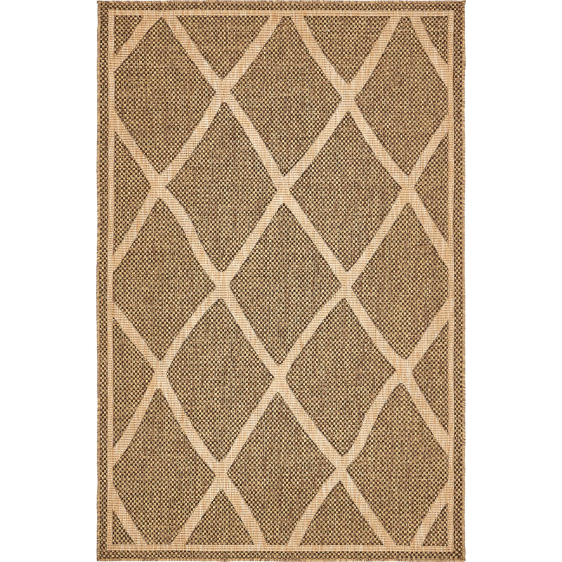 Kulas Geometric Indoor / Outdoor Rug, Rectangle 5' x 8'