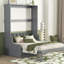 Grand lit escamotable mural avec coussin-809805464