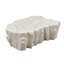 48.62 inch Unique Shape Coffee Table Beige