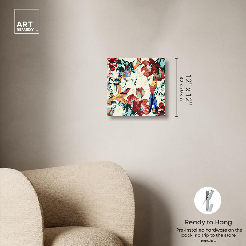 Art mural Maximalist, Toile tendue, H 12 po x l 12 po